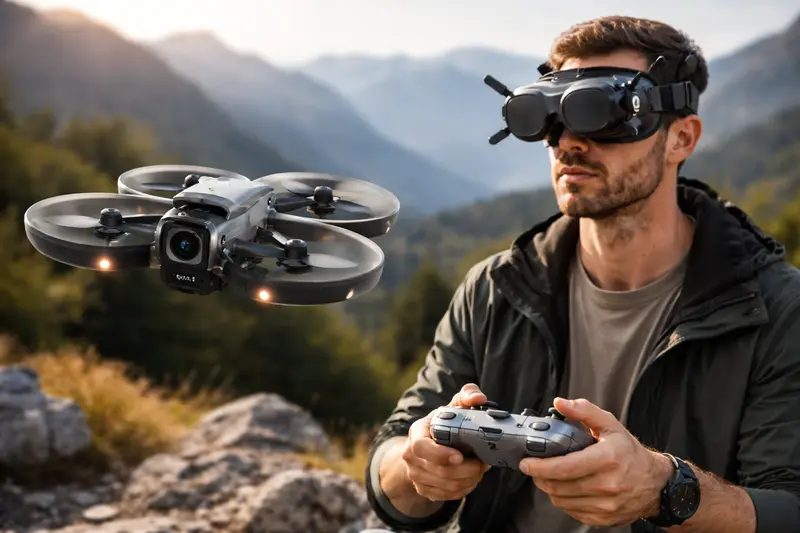 Captação de imagens e vídeos com drone